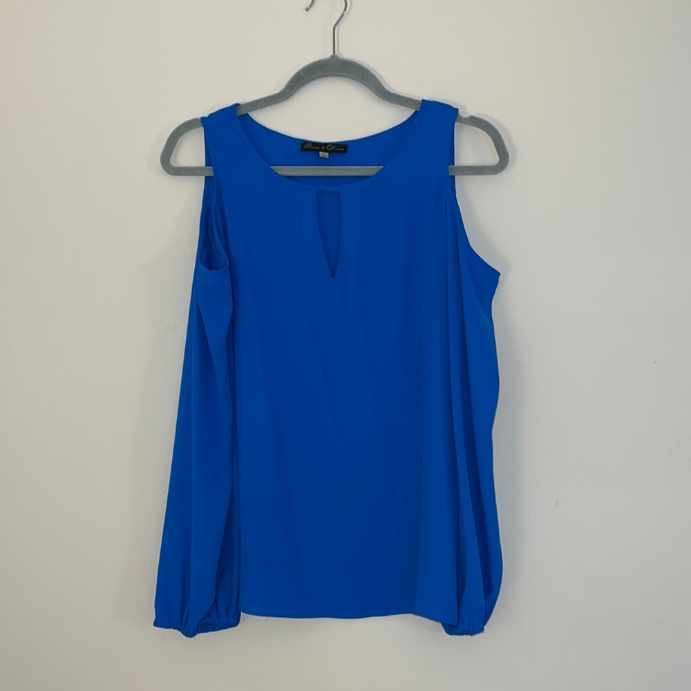 Women’s Cold Shoulder Long Sleeve Blouse